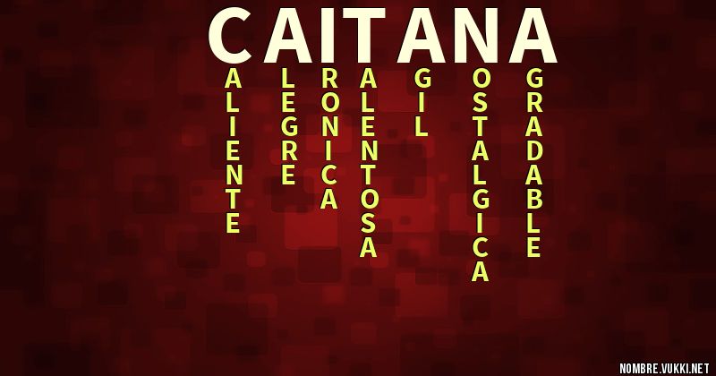 Acróstico caitana