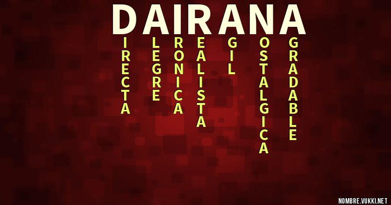 Acróstico dairana