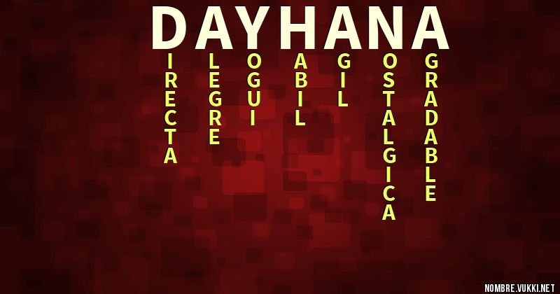Acróstico dayhana