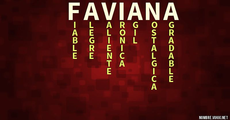 Acróstico faviana
