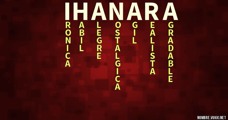 Acróstico ihanara