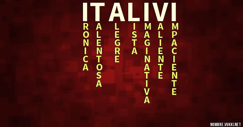 Acróstico italivi