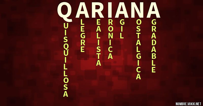 Acróstico q!ariana