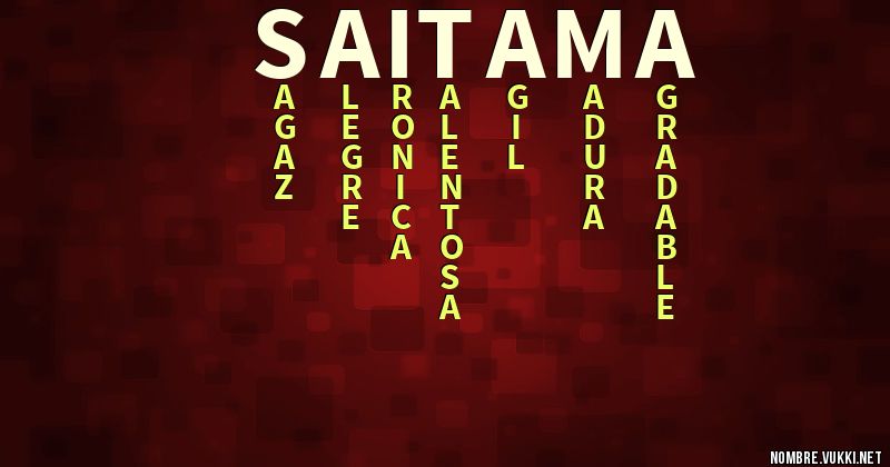 Acróstico saitama