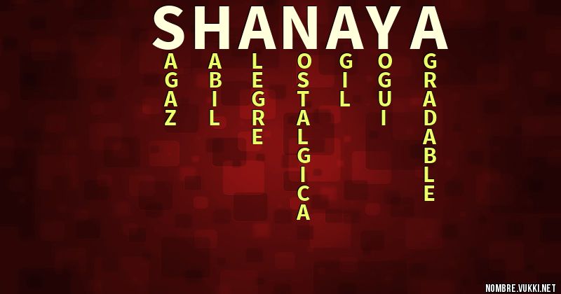 Acróstico shanaya
