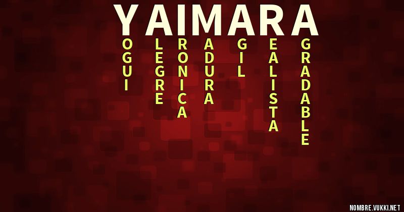 Acróstico yaimara