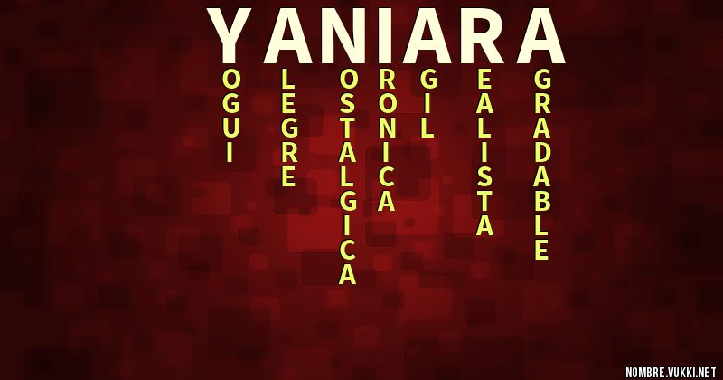 Qué significa yaniara