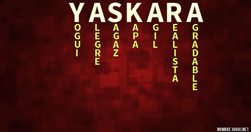 Acróstico yaskara