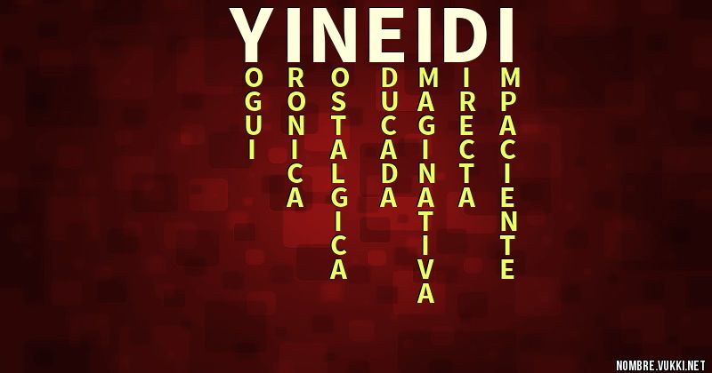 Acróstico yineidi