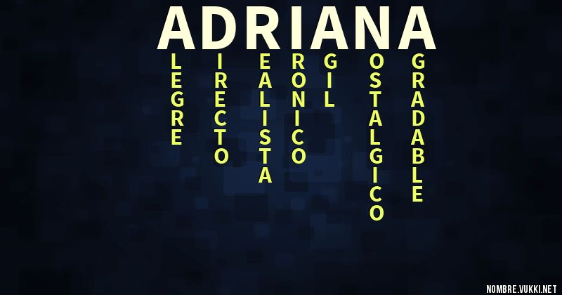 Acróstico adriana