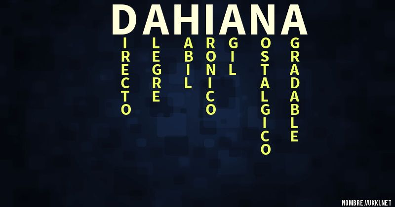 Acróstico dahiana