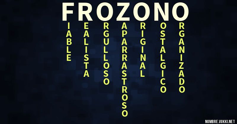 Acróstico frozono