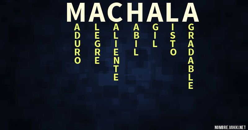 Acróstico machala