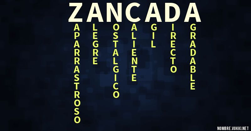 Acróstico zancada