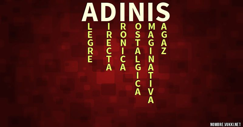 Acróstico adinis