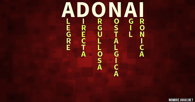 Acróstico adonai