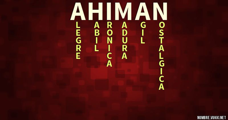 Acróstico ahiman