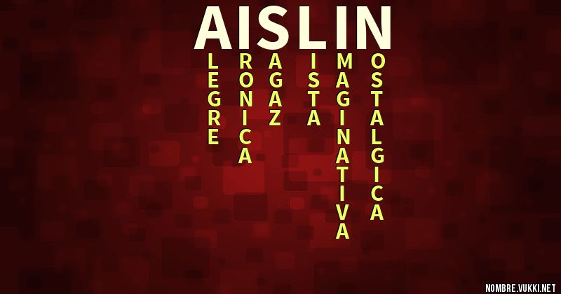 Acróstico aislin