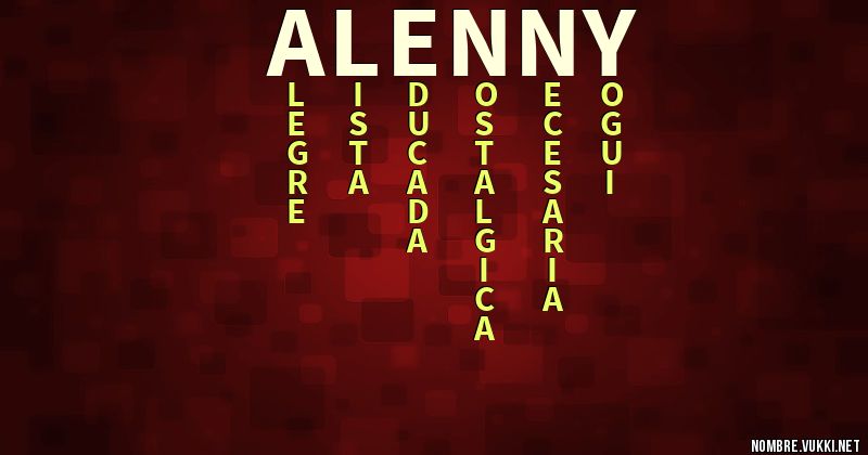 Acróstico alenny