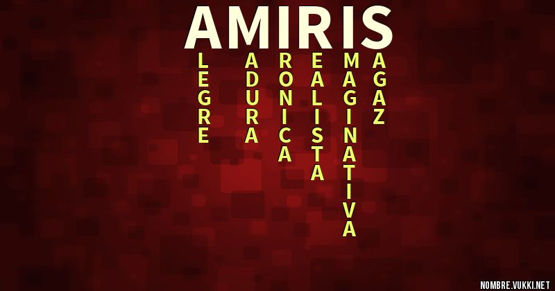 Acróstico amiris