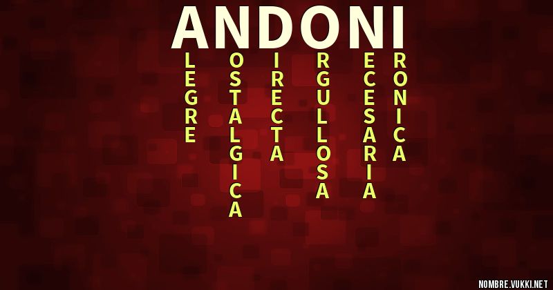 Acróstico andoni