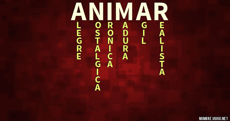 Acróstico animar