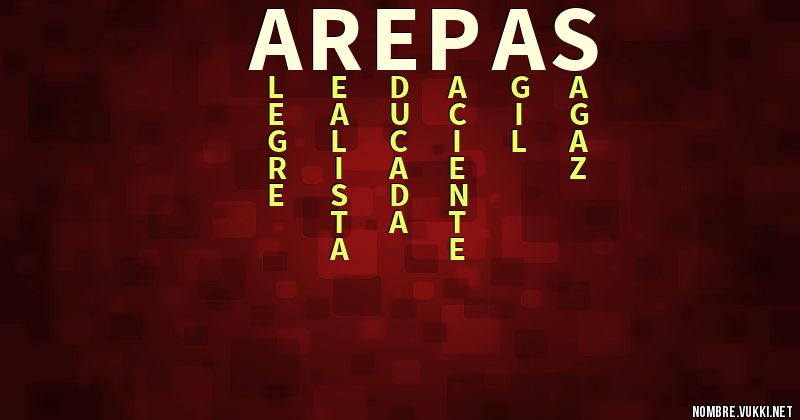 Acróstico arepas