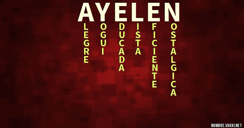 Acróstico ayelÉn