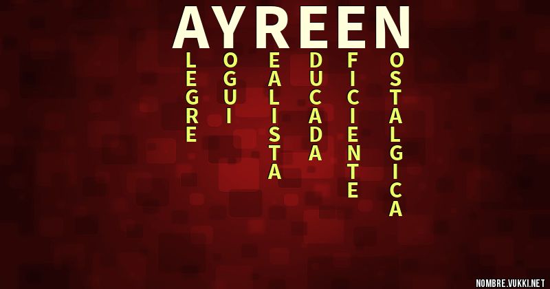 Acróstico ayreen