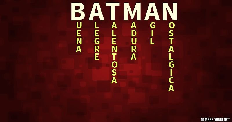 Acróstico batman