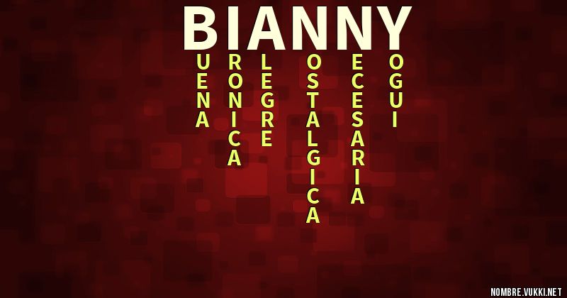 Acróstico bianny