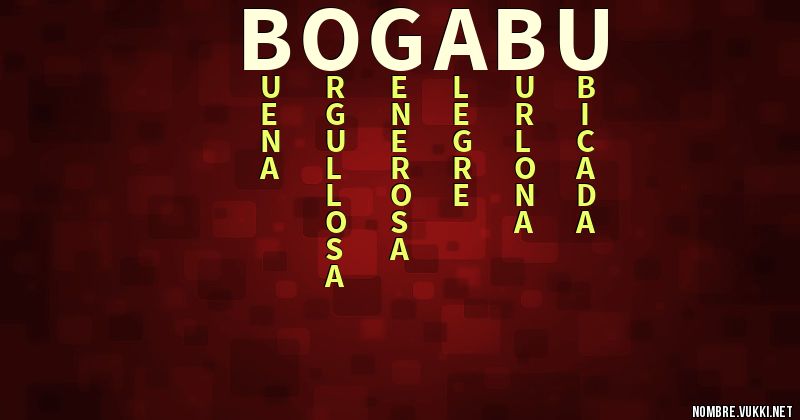 Acróstico bogabu