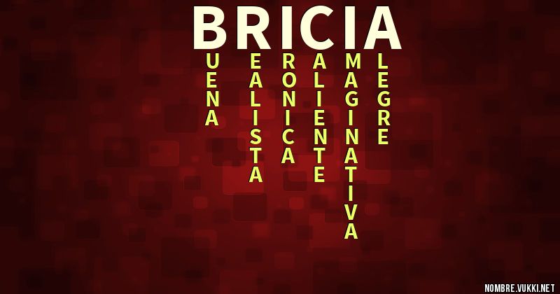 Acróstico bricia