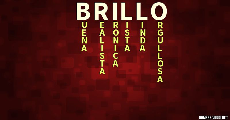 Acróstico brillo