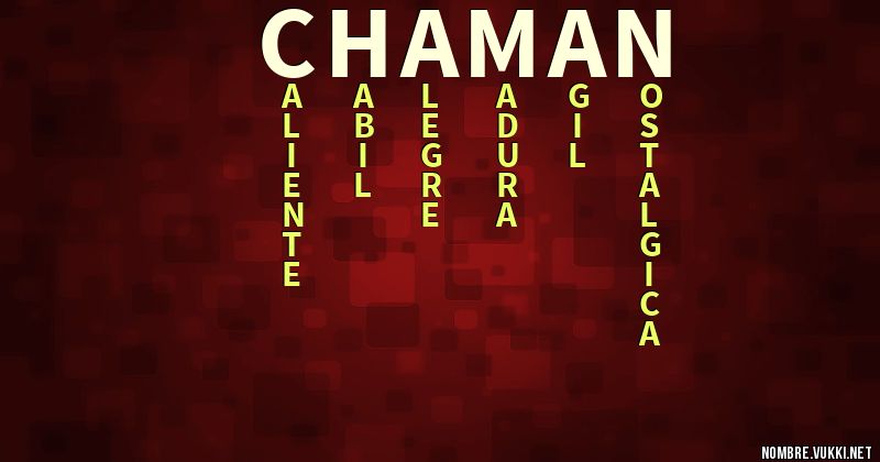 Acróstico chaman