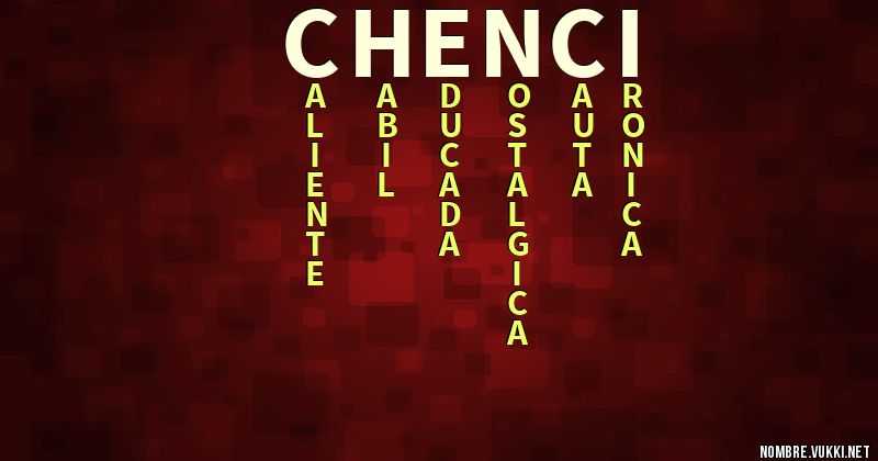 Acróstico chenci