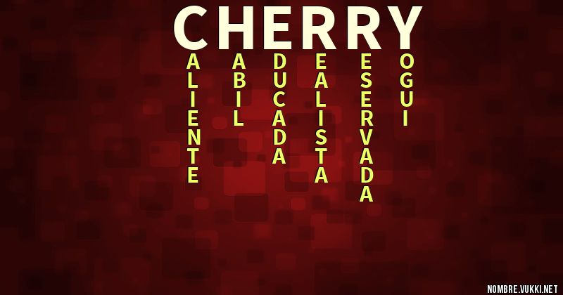 Acróstico cherry