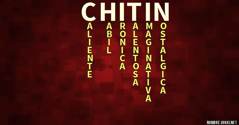 Acróstico chitin