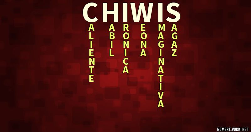 Acróstico chiwis