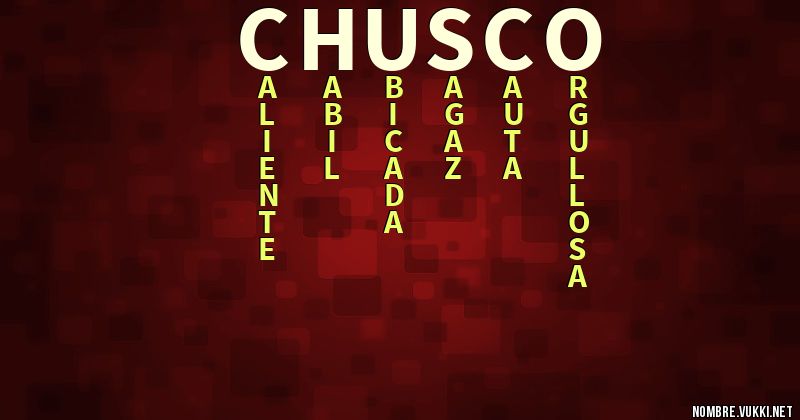 Acróstico chusco