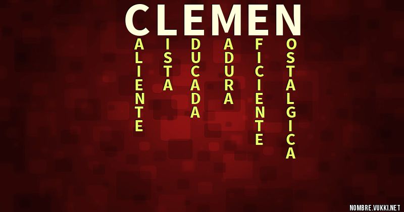 Acróstico clemen