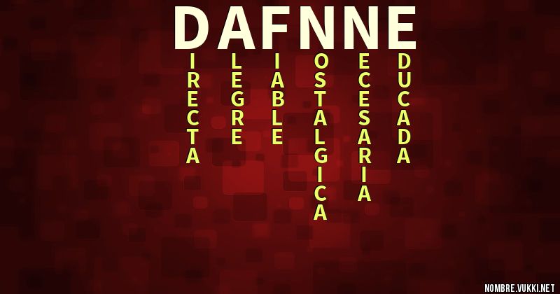 Acróstico dafnne