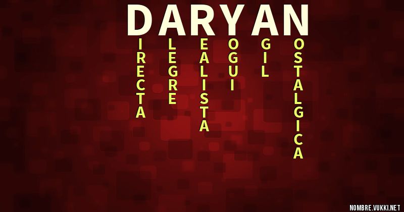Acróstico daryan
