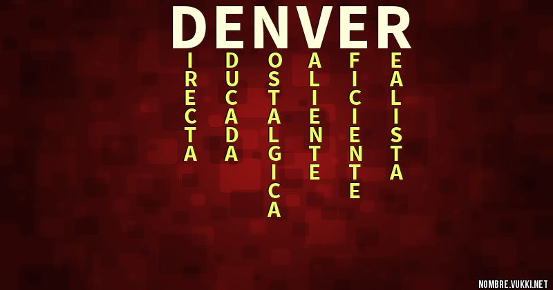 Acróstico denver