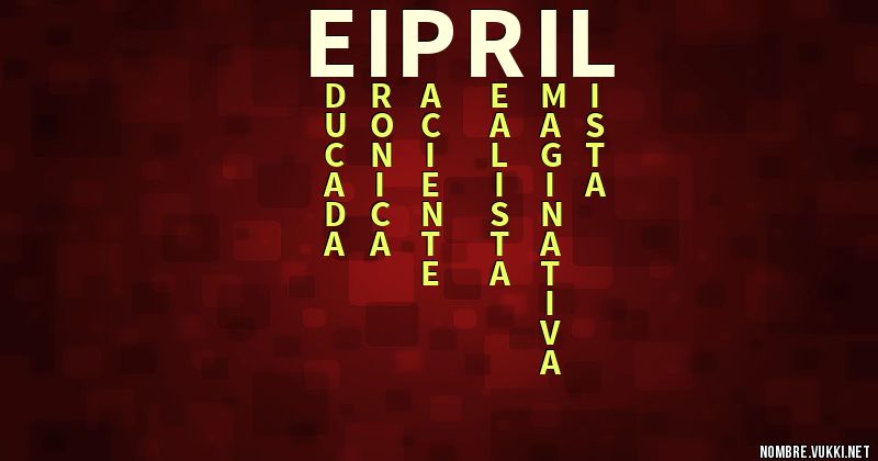 Qué significa eipril