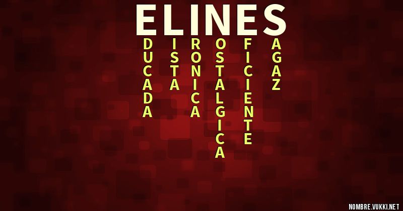 Acróstico elines