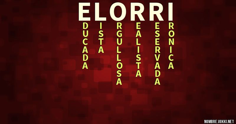 Acróstico elorri