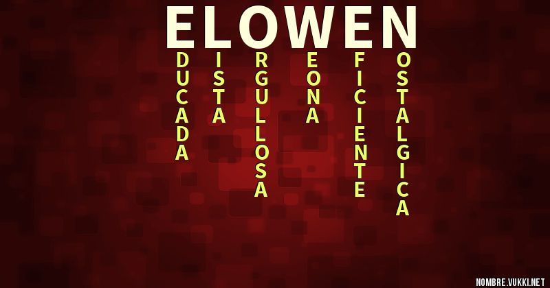 Acróstico elowen