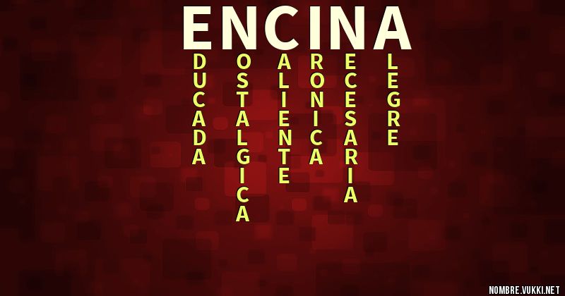 Acróstico encina