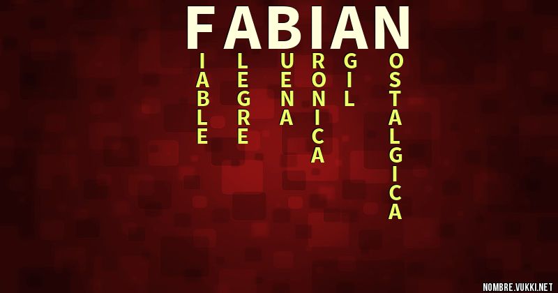 Acróstico fabián
